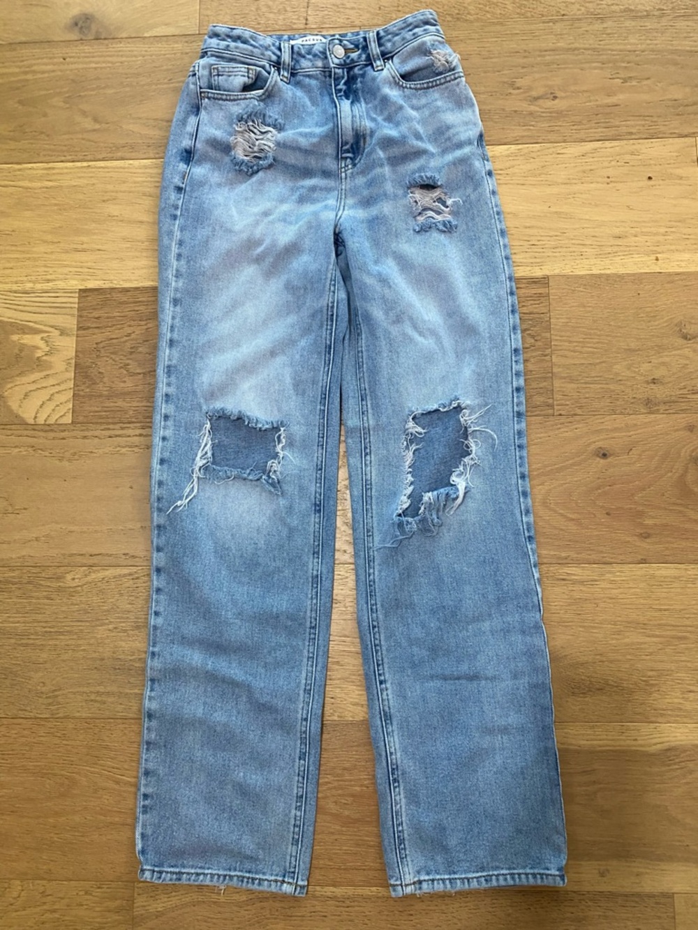PacSun Light Blue Distressed 90s boyfriend Straight-Leg Jeans women’s 25 EUC